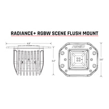 Load image into Gallery viewer, RIGID Industries Radiance+ Scene RGBW Flush Mount - Pair