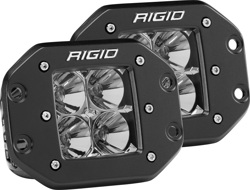 RIGID Industries Dually - Flush Mount - Flood - Set of 2