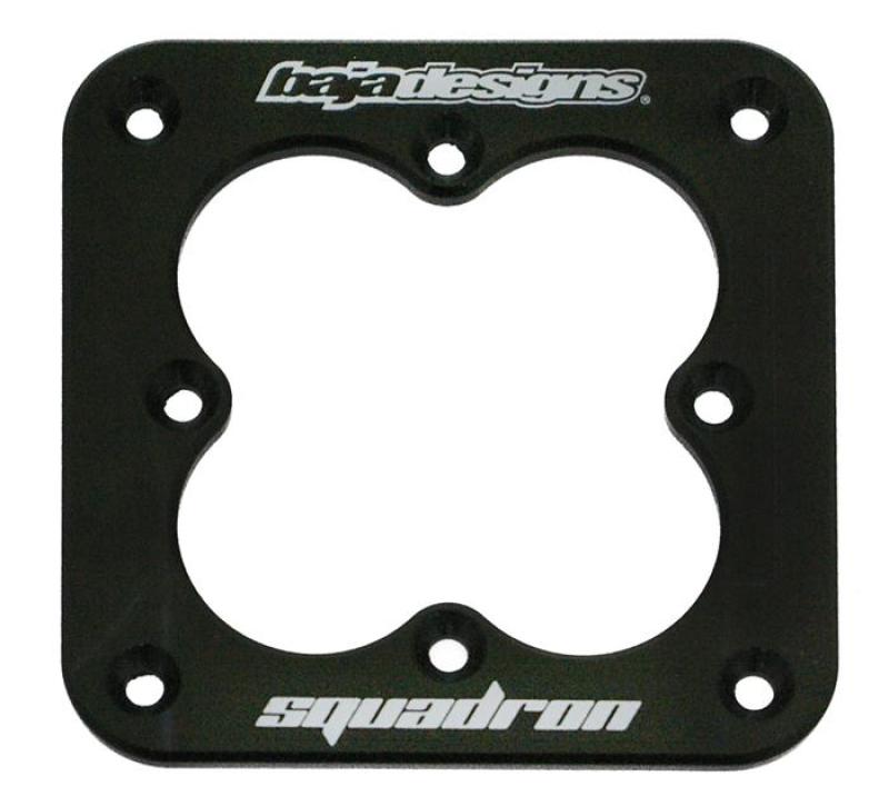 Baja Designs Squadron Pro Flush Mount Bezel in black, designed for seamless integration with offroad lighting systems.