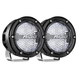 RIGID Industries 360-Series 4in LED Off-Road Diffused Beam - RGBW Backlight (Pair)