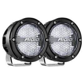 RIGID Industries 360-Series 4in LED Off-Road Diffused Beam - RGBW Backlight (Pair)