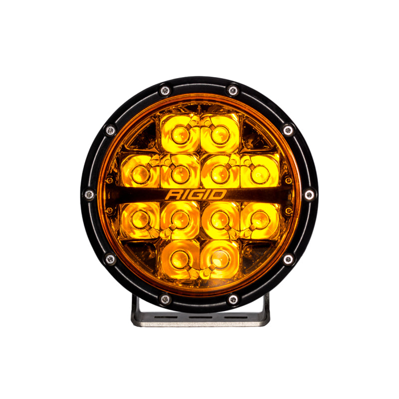 RIGID Industries 360-Series 6in SAE Fog w/ Amber PRO Lens - White (Pair)