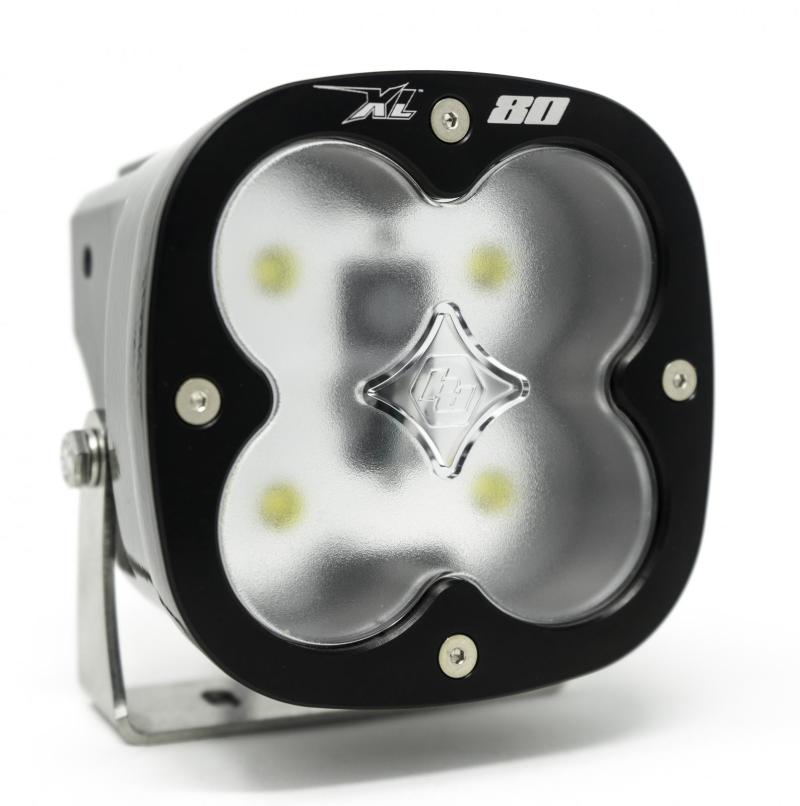 Baja Designs XL 80 LED light pod featuring a work/scene pattern, designed for offroad and outdoor use.