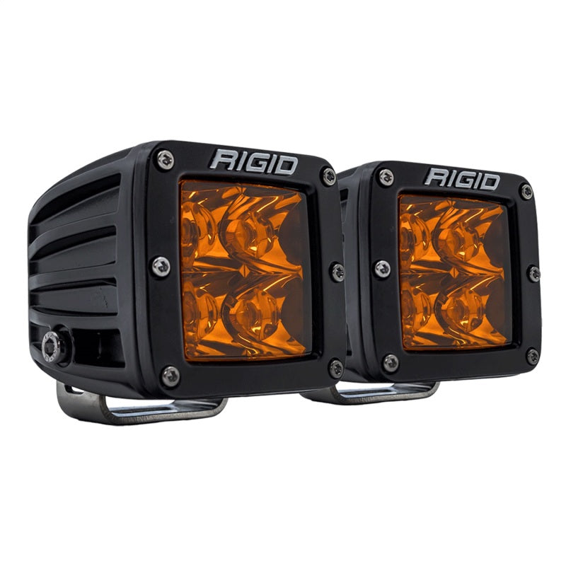 RIGID Industries D-Series Spot w/ Amber PRO Lens (Pair)