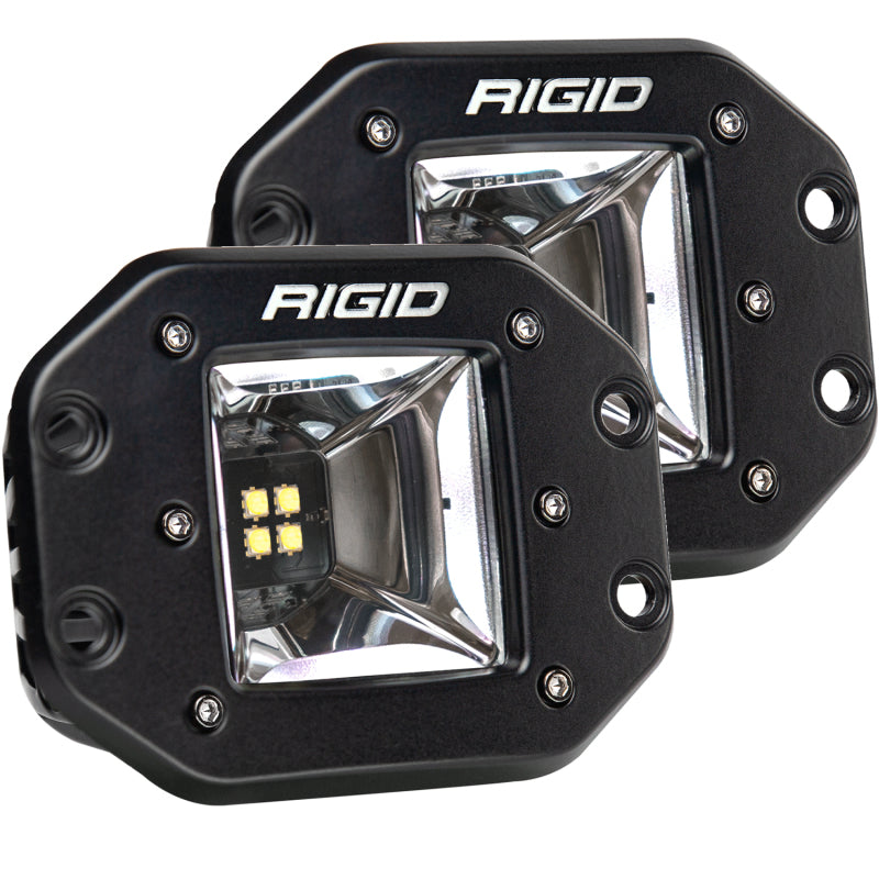 RIGID Industries Radiance+ Scene RGBW Flush Mount - Pair