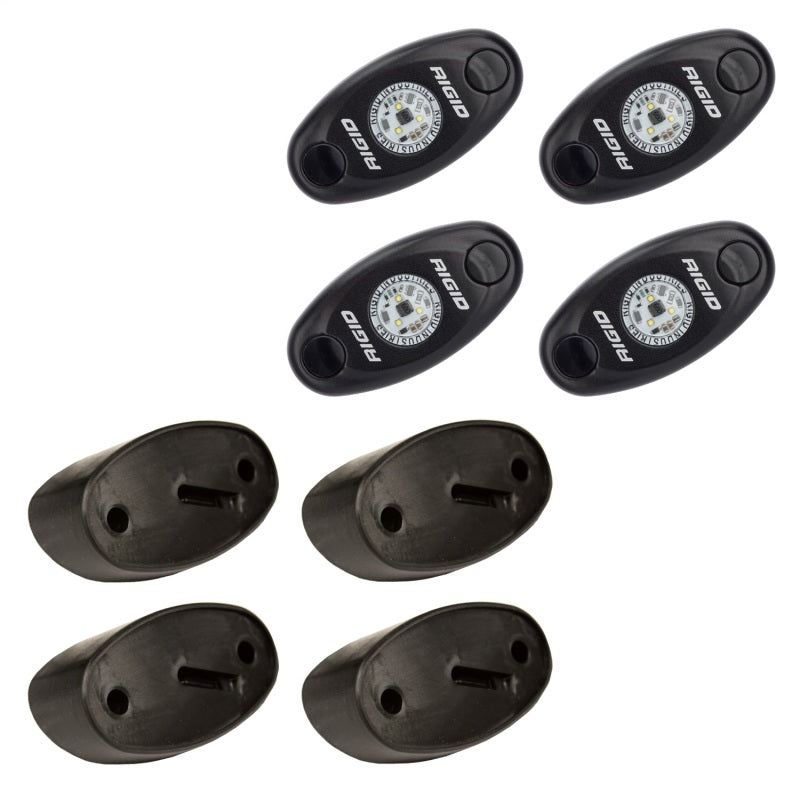 RIGID Industries Rock Light Kit- Red (4 lights)