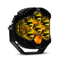 Load image into Gallery viewer, Baja Designs LP6 Pro Spot LED light in amber, featuring a sleek design with six powerful LED bulbs for enhanced visibility.