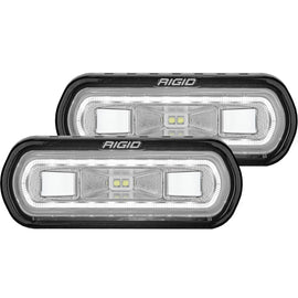 RIGID Industries SR-L Series Surface Mount LED Spreader Pair w/ White Halo - Universal