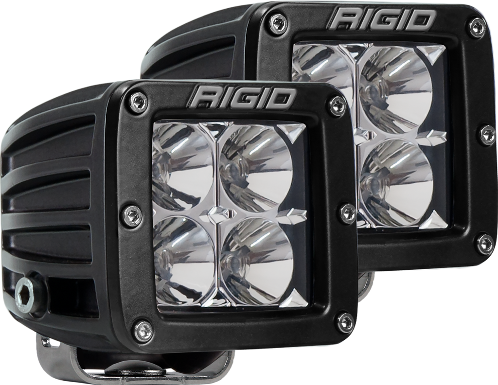 RIGID Industries Flood Surface Mount Black Pair D-Series Pro