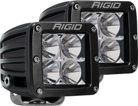RIGID Industries Flood Surface Mount Black Pair D-Series Pro