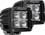 RIGID Industries Flood Surface Mount Black Pair D-Series Pro