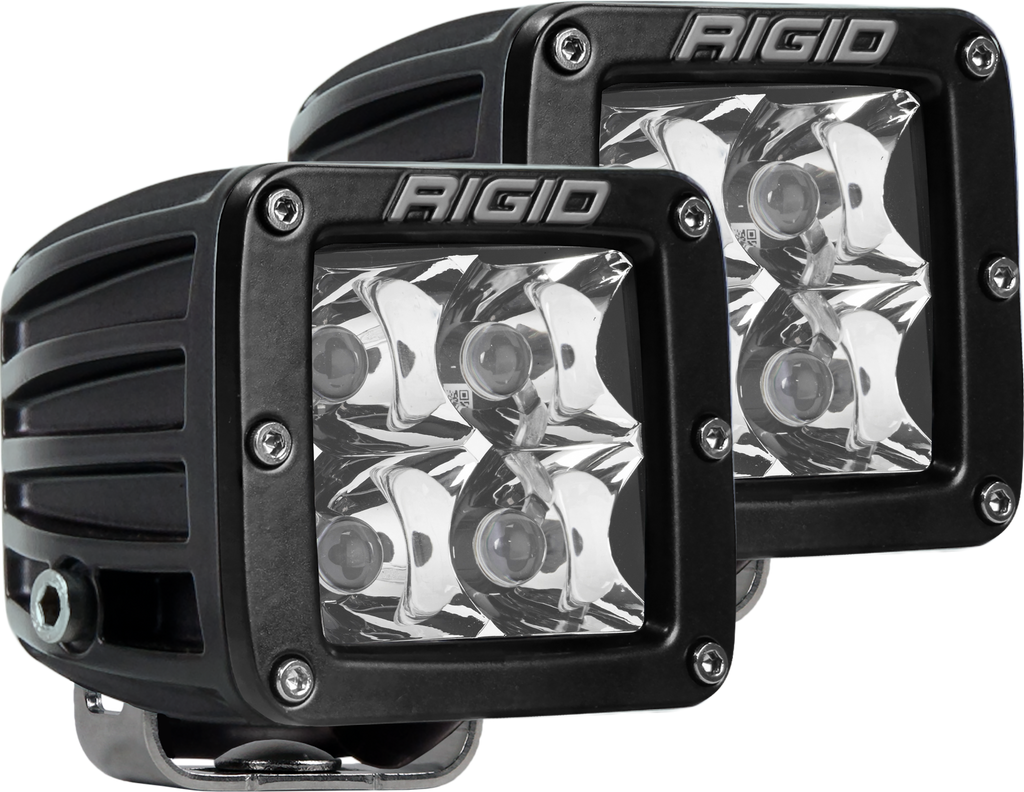 RIGID Industries Spot Surface Mount Black Pair D-Series Pro