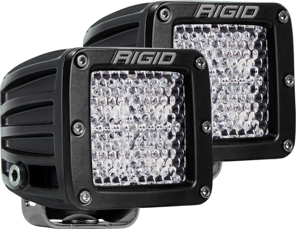 RIGID Industries Diffused Surface Mount Black Pair D-Series Pro