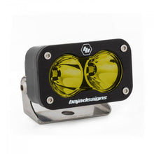 Load image into Gallery viewer, Baja Designs S2 Sport amber LED work light with dual lenses and a sturdy mounting bracket for offroad applications.