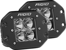 Load image into Gallery viewer, RIGID Industries Flood Flush Mount Black Pair D-Series Pro