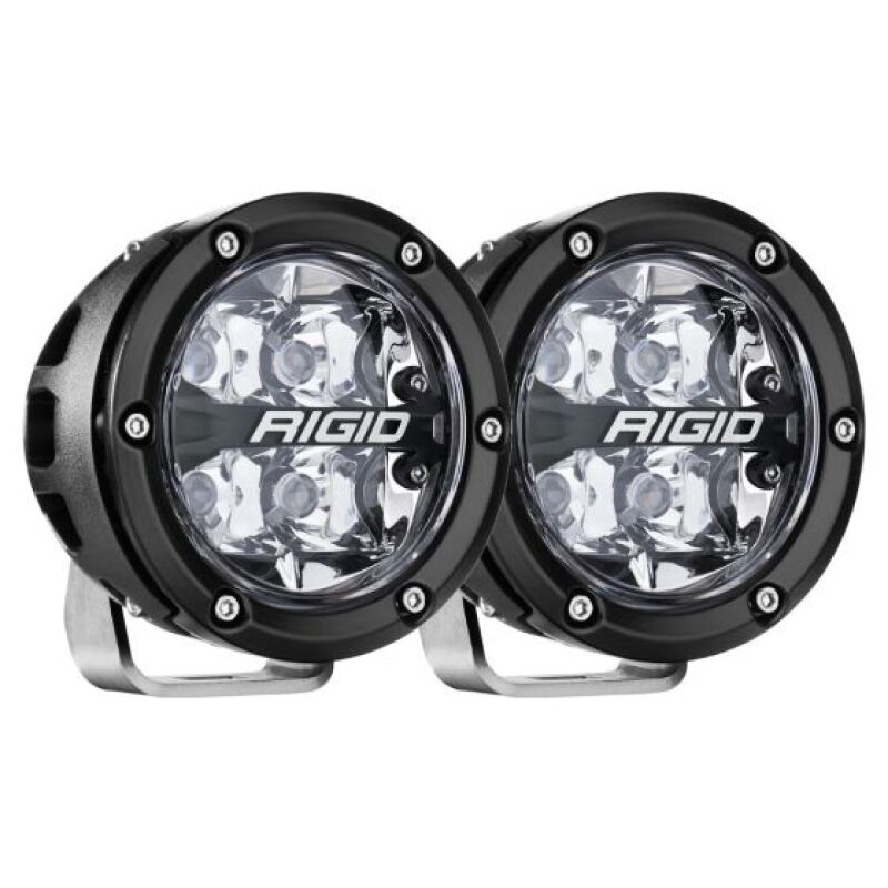 RIGID Industries 360-Series 4in LED Off-Road Spot Beam - RGBW (Pair)