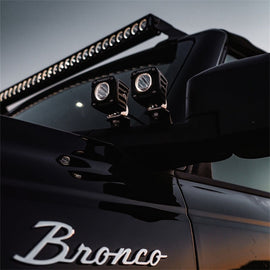 RIGID Industries Revolve Pod w/Amber Trim Ring - Pair