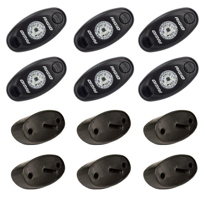 RIGID Industries Rock Light Kit- Red (6 lights)