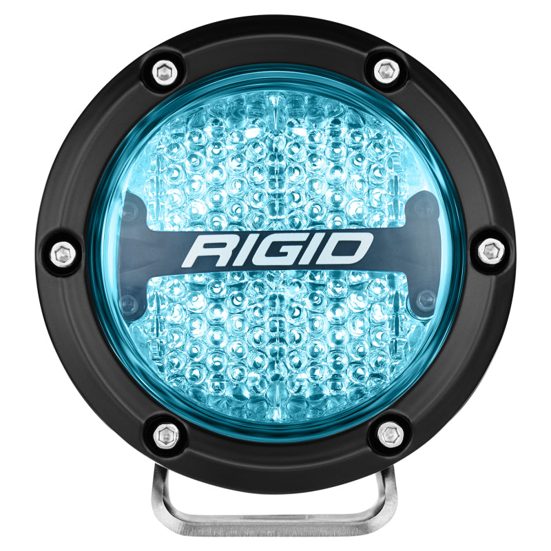 RIGID Industries 360-Series 4in LED Off-Road Diffused Beam - RGBW Backlight (Pair)