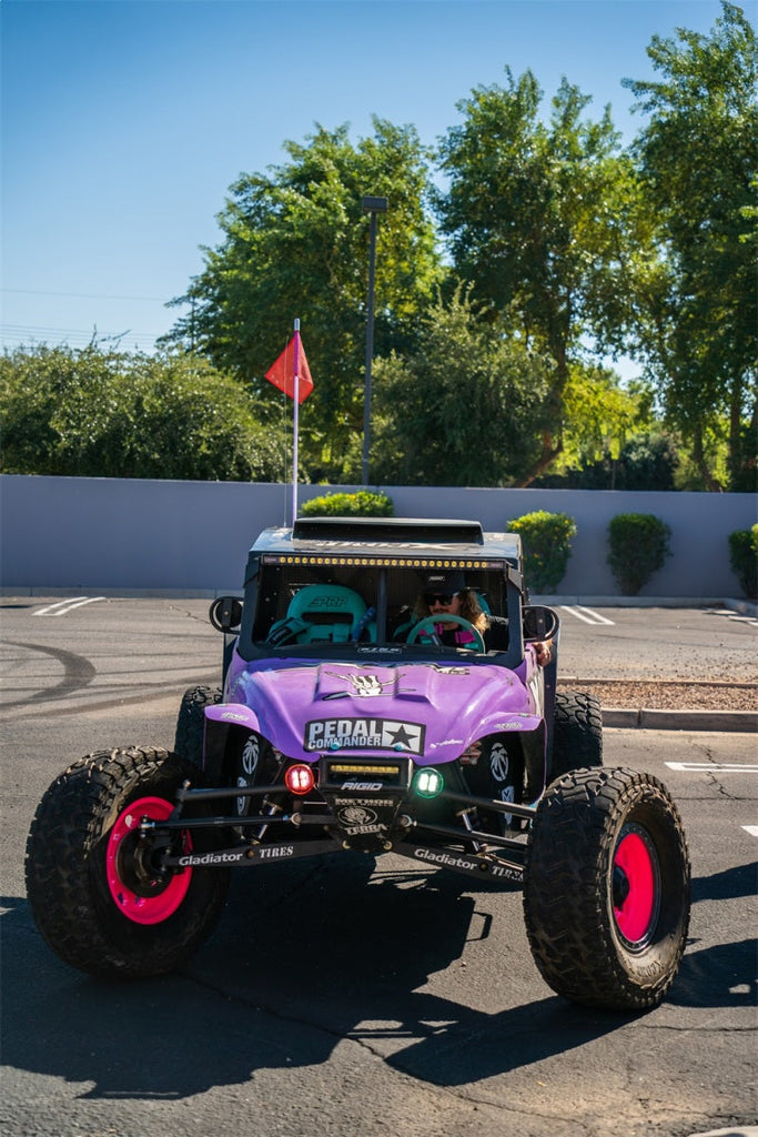 RIGID Industries x SHREDDY 360-Series 6in Lights w/Wt Bcklght (2) + 6 Covers (2 Pink/2 Teal/2 Blk)