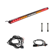 Load image into Gallery viewer, Baja Designs 2024+ Can-Am Maverick R RTL Kit featuring a light bar, wiring harness, and mounting hardware for offroad vehicles.