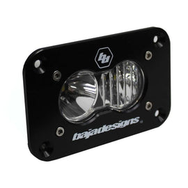 Baja Designs S2 Sport flush mount LED work light with clear lens, featuring a durable black housing and combo beam pattern.