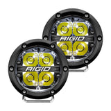 RIGID Industries 360-Series 4 Inch Led Off-Road Spot Beam White Backlight Pair