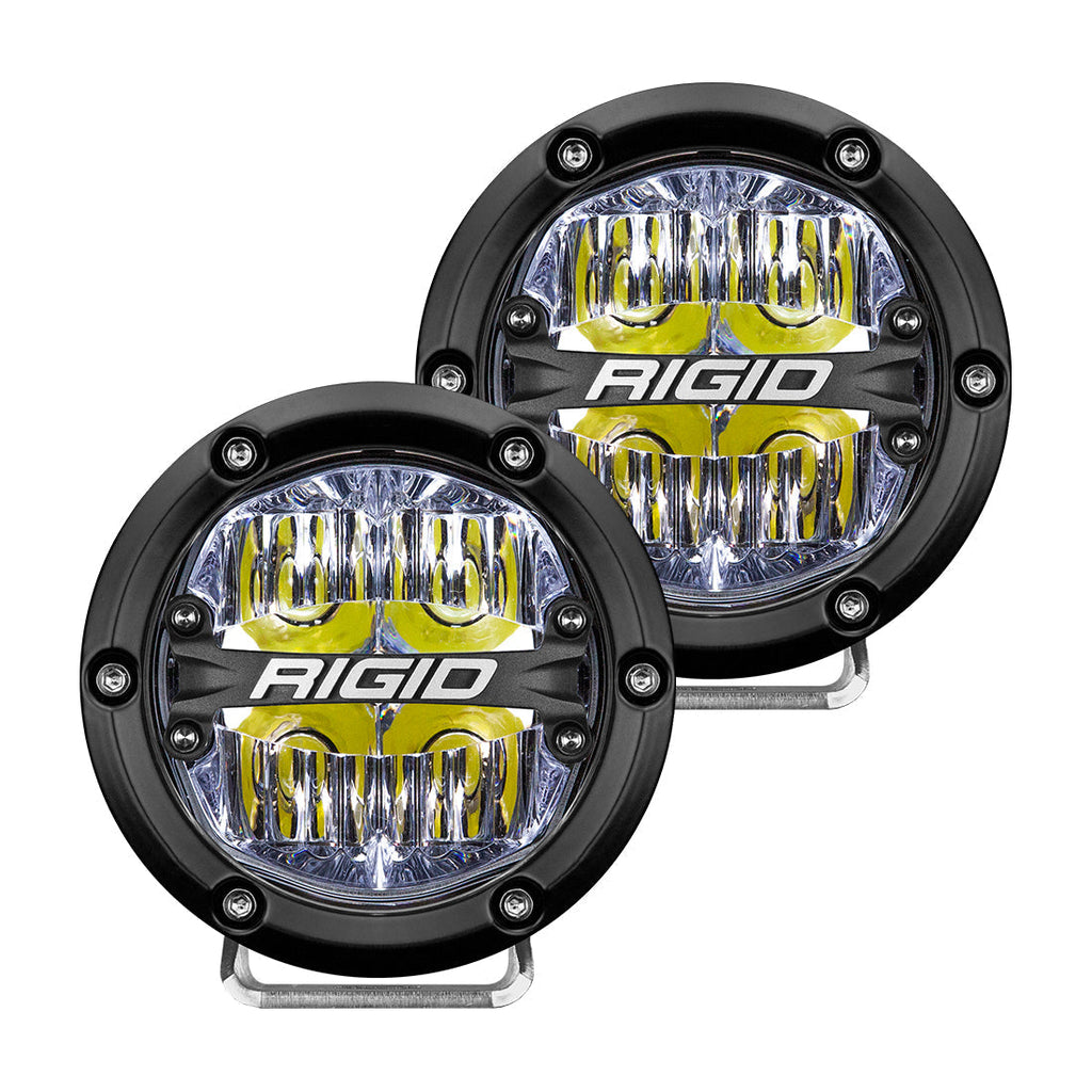 RIGID Industries 360-Series 4 Inch Led Off-Road Drive Beam White Backlight Pair