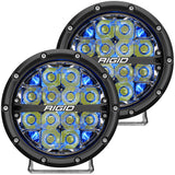 RIGID Industries 360-Series 6 Inch Led Off-Road Spot Beam Blue Backlight Pair