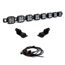 Load image into Gallery viewer, Baja Designs roof light bar kit for 2021+ Ford Bronco featuring eight linkable XL lights, mounting brackets, and wiring harness.
