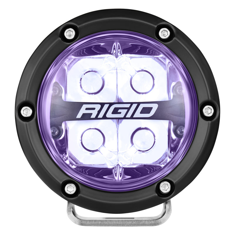 RIGID Industries 360-Series 4in LED Off-Road Spot Beam - RGBW (Pair)