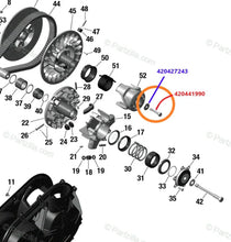 Load image into Gallery viewer, RPM Can Am X3 Titanium Secondary Bolt &amp; Collared Washer Replaces OEM # 420441990 &amp; 420427243