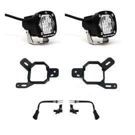 S1 Fog Pocket Light Kit 24-25 Silverado/Sierra 2500/3500 2025 1500 AT4-X (Clear) Baja Designs