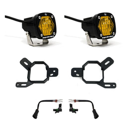 S1 Fog Pocket Light Kit 24-25 Silverado/Sierra 2500/3500 2025 1500 AT4-X Baja Amber Baja Designs