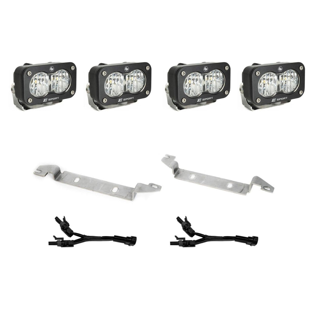 S2 Sport OEM Fog Light Replacement Kit 2025-On Toyota 4Runner Non-TRD Pro Clear Baja Designs