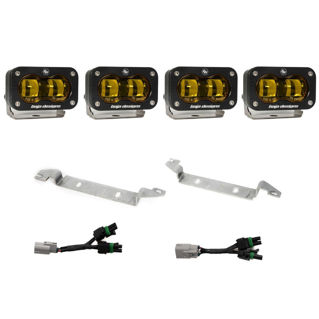S2 SAE OEM Fog Light Replacement Kit 2025-On Toyota 4Runner TRD Pro/Trailhunter Baja Amber Baja Designs
