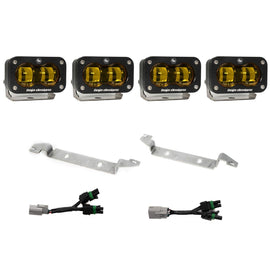 S2 SAE OEM Fog Light Replacement Kit 2025-On Toyota 4Runner TRD Pro/Trailhunter Baja Amber Baja Designs