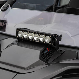 OnX6+ 10 Inch Light Bar Hood Mount Kit Polaris 2025 RZR ProR; ProS; ProXP, Clear Baja Designs