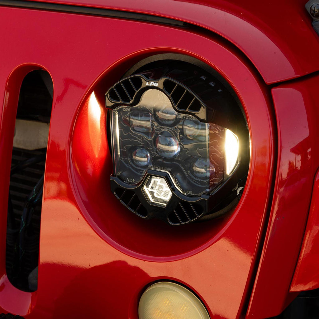 DOT LP6 LED Headlight Kit Jeep 2007-2018 Wrangler JK w/LED Headlights (White) Baja Designs