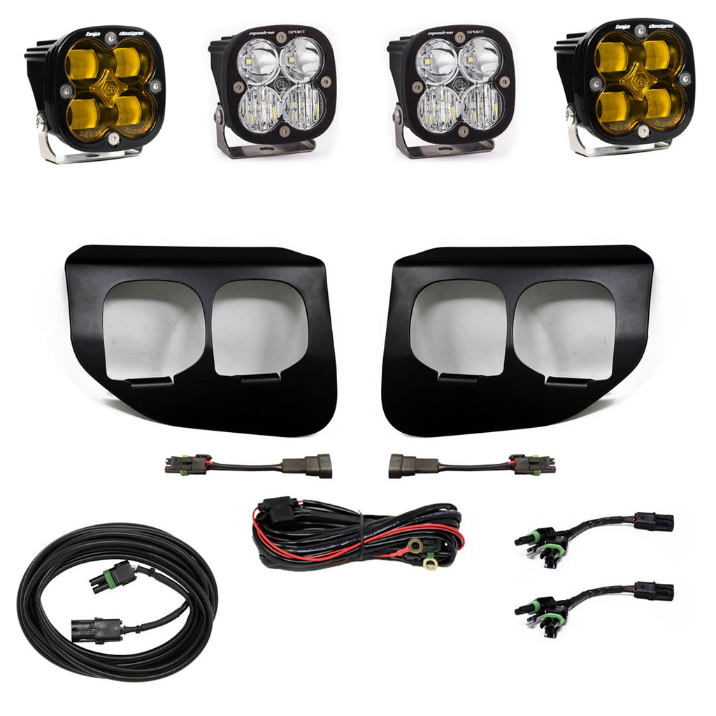 Ford Super Duty (20-22) Fog Lights Dual FPK Baja Amber SAE/Sport DC Baja Designs