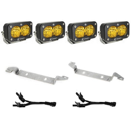 S2 Sport Fog Pocket Kit - 22-Present Toyota Tundra (Wide Cornering; Baja Amber) Baja Designs