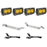 S2 Sport Fog Pocket Kit - 22-Present Toyota Tundra (Wide Cornering; Baja Amber) Baja Designs