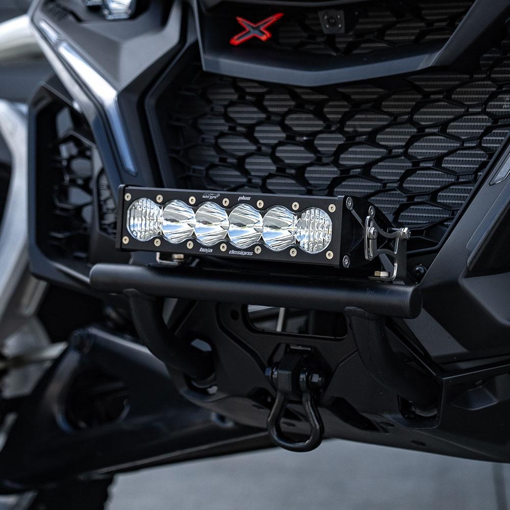 Baja Designs 2024+ Can-Am Maverick R 10in OnX6+ Push Bar Bumper Kit - Clear