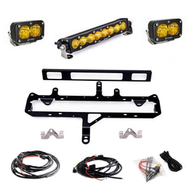 S8 10-inch/S2 Pro Grille Light Kit 2024-On Toyota Tacoma TRD Pro Baja Amber Baja Designs