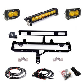 Toyota S8 10 Inch Light Bar S2 Pro Grille Conversion Light Kit 2024-On Toyota Tacoma Baja Amber Baja Designs
