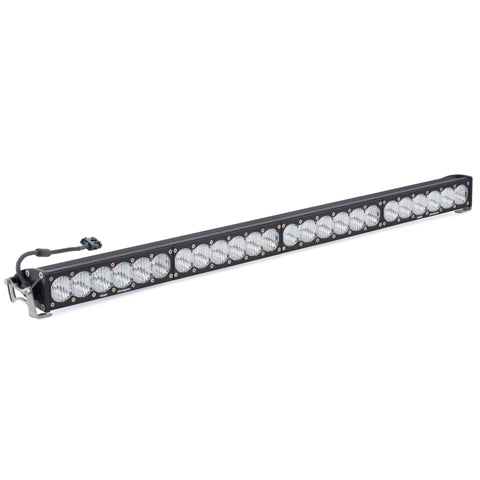 Baja Designs OnX6 40-inch wide driving LED light bar designed for offroad vehicles, featuring multiple high-intensity LEDs.