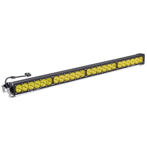 Baja Designs OnX6 Amber 40" Wide Driving LED Light Bar designed for offroad visibility and performance.