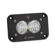 Load image into Gallery viewer, Baja Designs S2 Pro LED wide cornering flush mount light with dual lenses and durable black housing. Ideal for offroad vehicles.