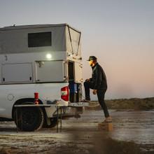 Load image into Gallery viewer, Flush Mount LED Light Pod Angled Black Clear Lens Work/Scene Pattern Squadron Pro Baja Designs