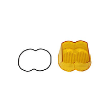 Load image into Gallery viewer, Amber lens kit for Baja Designs LP4 headlights, includes lens and rubber gasket for enhanced visibility and durability.